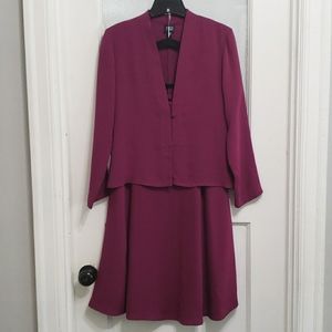 Eileen Fisher 100% Silk Skirt Suit Set
